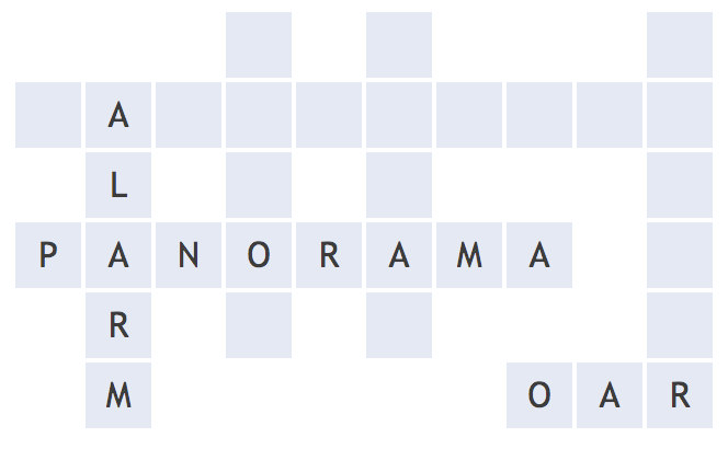 Spelling Game Crossword